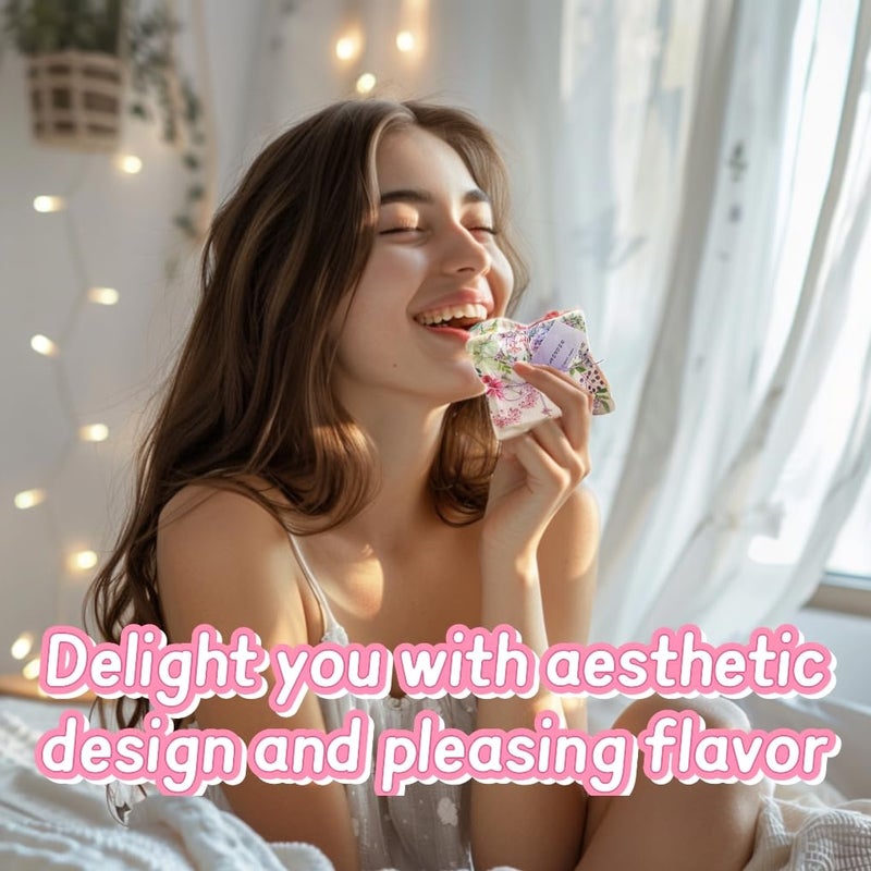 AUCUDA Spring 4pcs Lavender Scented Sachet Bags for Drawers and Closets Decorations, Potpourri Packets for Women Clothes Storage, Spring Wedding Fragrance Pillow for Bedroom Indoor, Air Fresheners. - Image 3